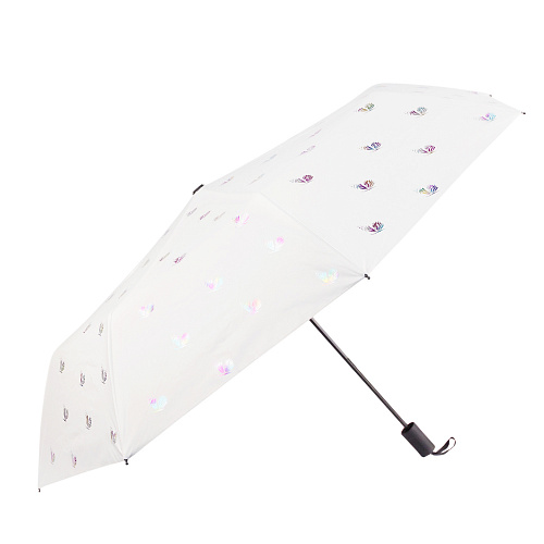 Зонт складной "Бабочки на белом"