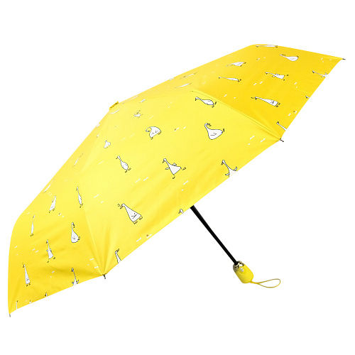 Зонт складной "Гуси" (желтый)