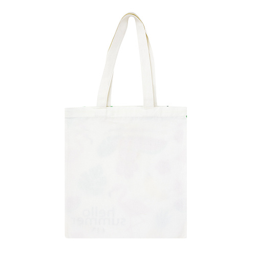 Эко-сумка шоппер с принтом "Hello Summer" (белая)