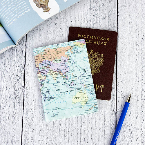 Обложка для паспорта "Атлас мира"