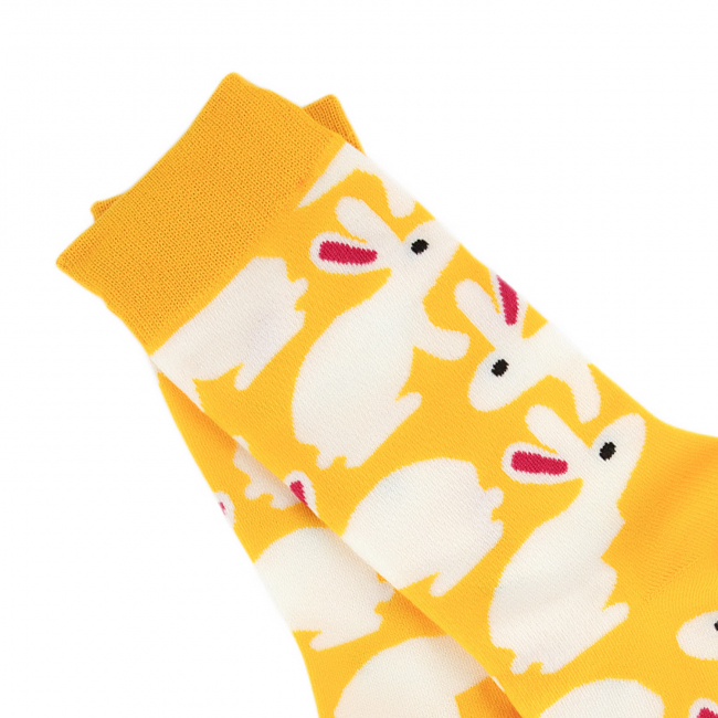 Носки "Кролики" (желтые)